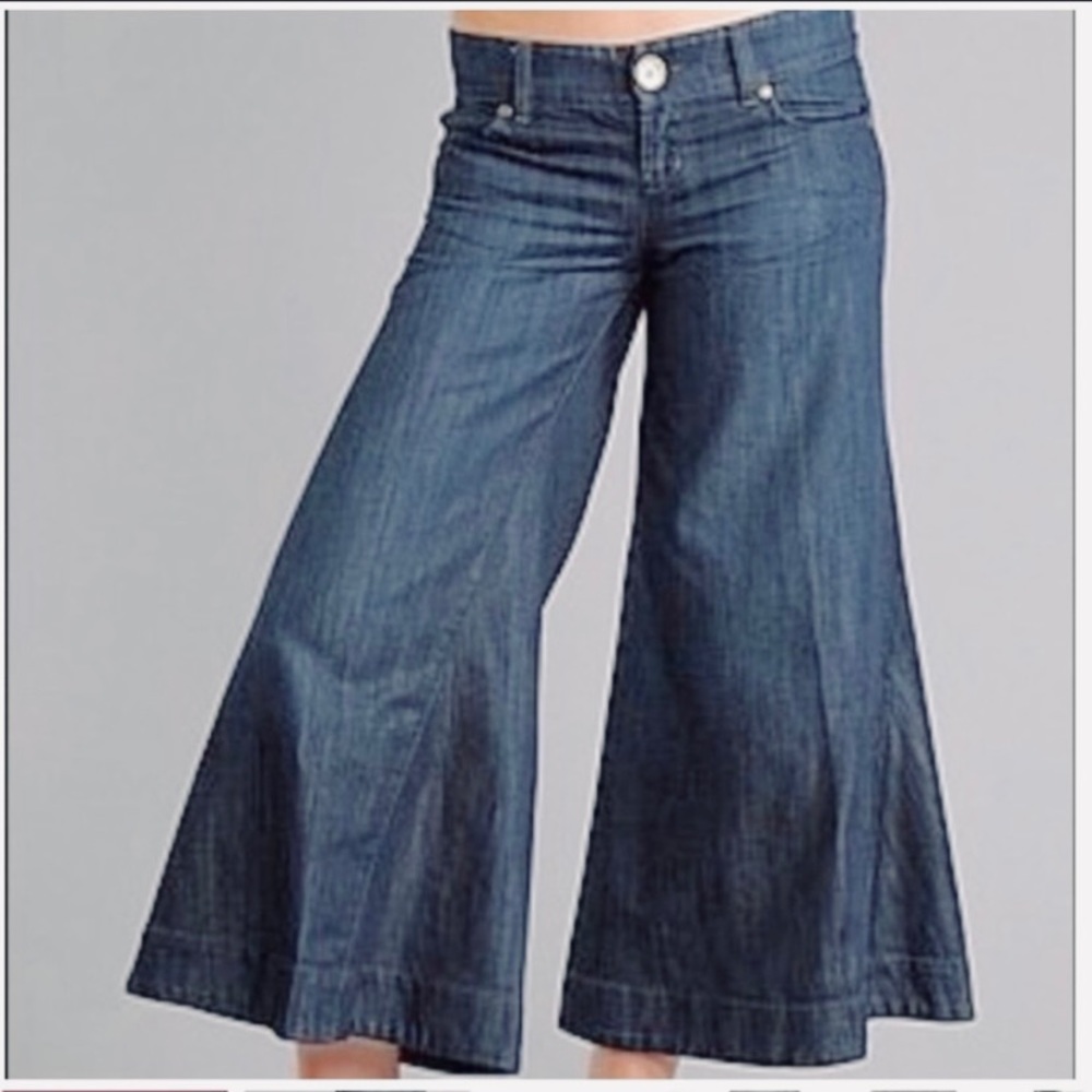 Anthropologie Level 99 denim culottes